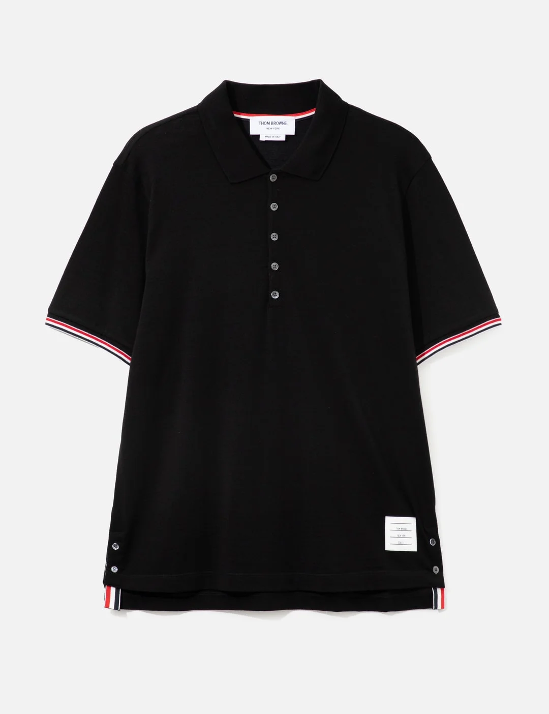 SHORT SLEEVE RIB CUFF POLO - 1