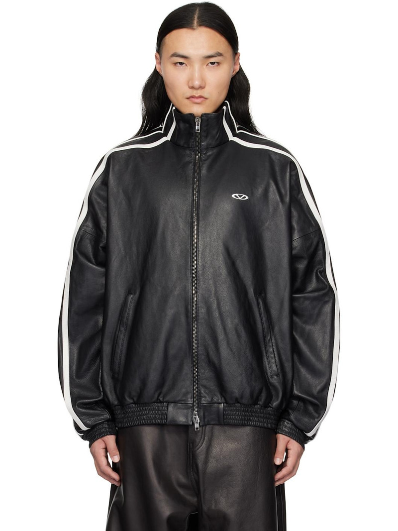 Black Gym Leather Jacket 1