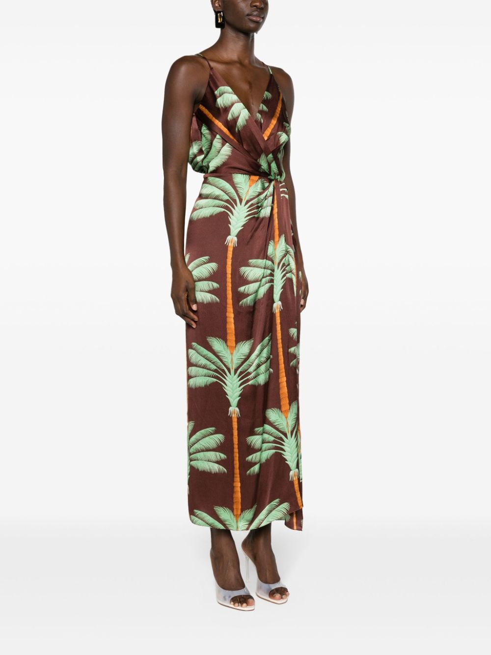 Song Of The Condor silk jacquard maxi dress - 3