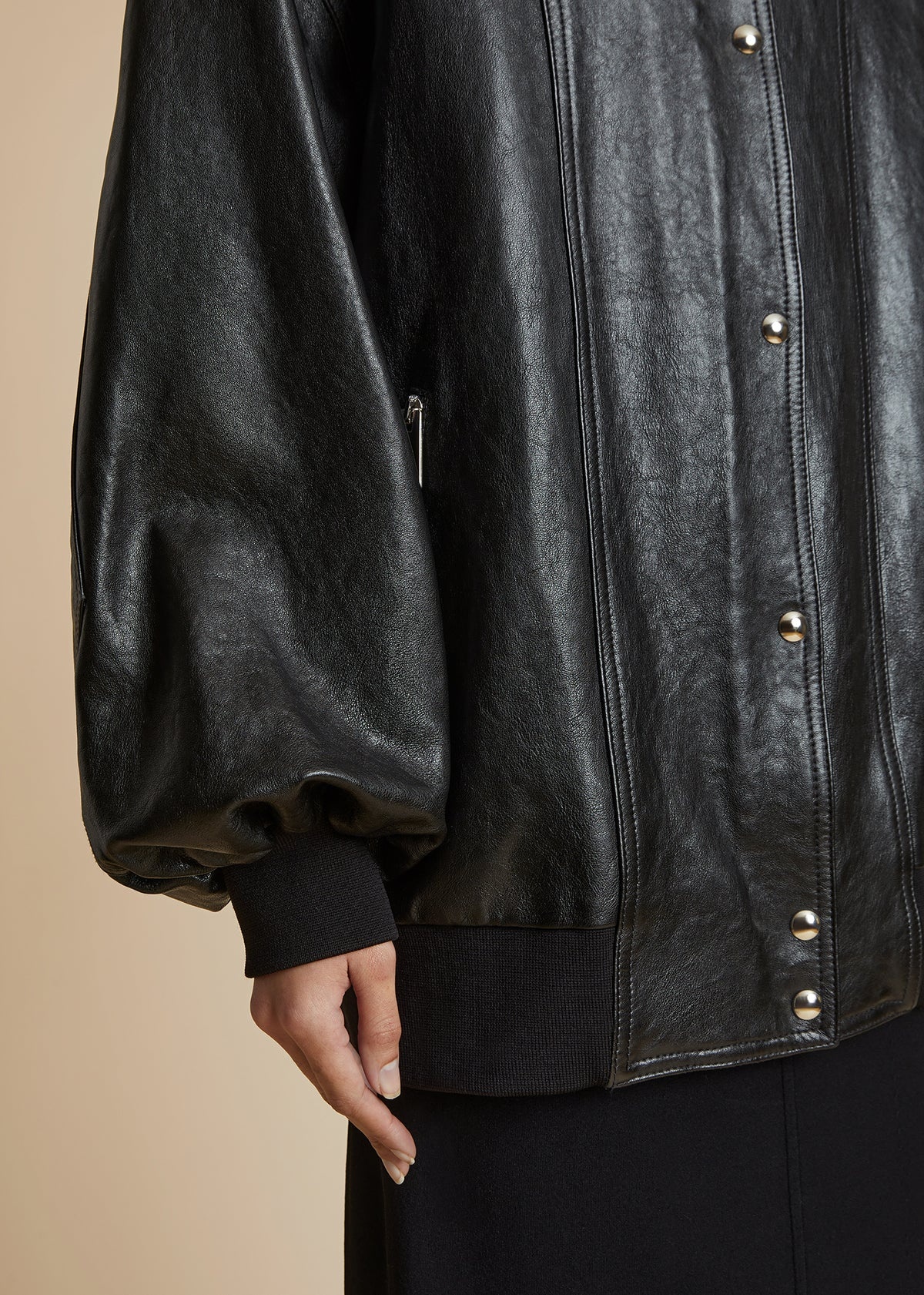 The Farris Jacket in Black Leather - 5