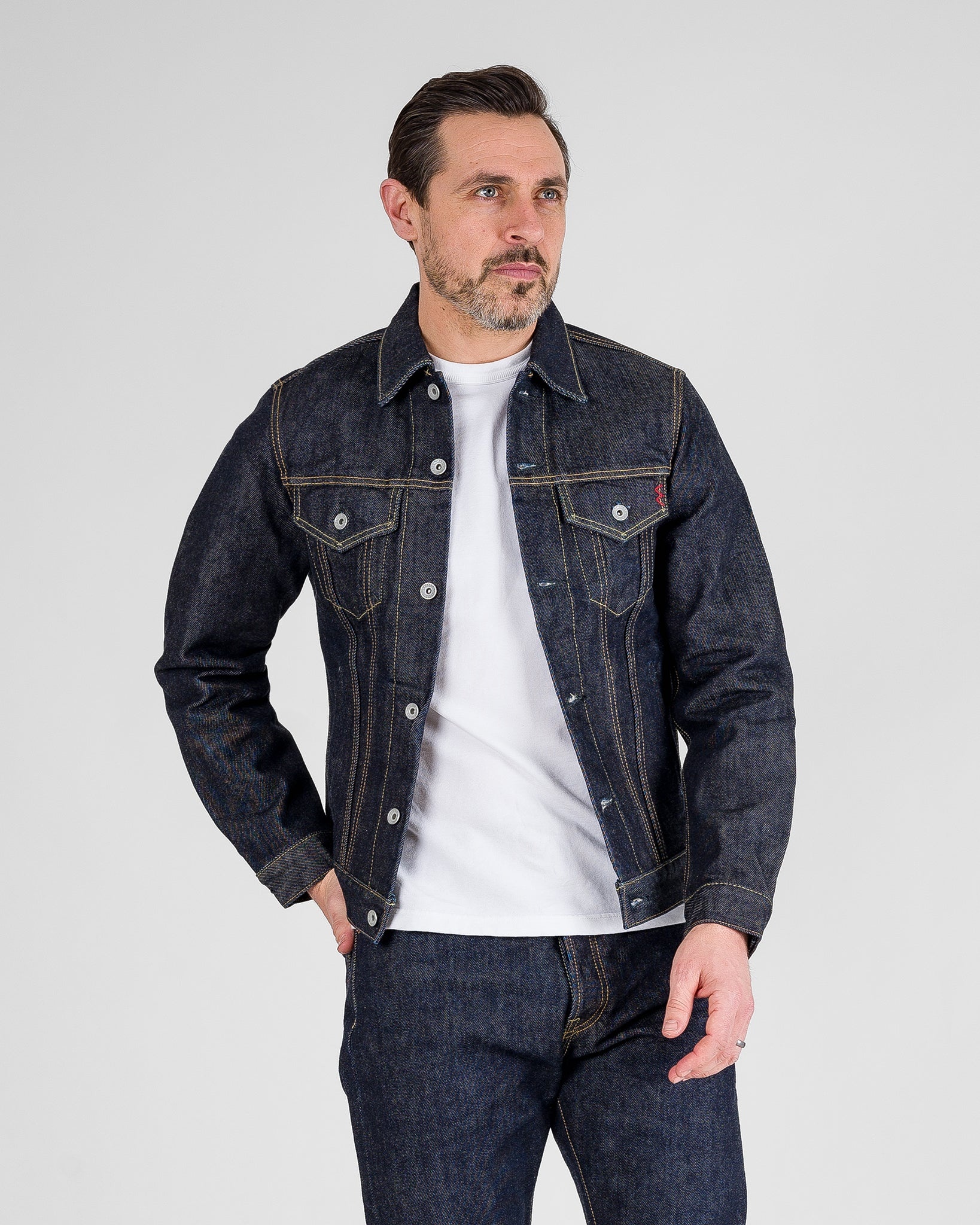 IH-526PJ 21oz Selvedge Denim Modified Type III Jacket - Indigo - 3