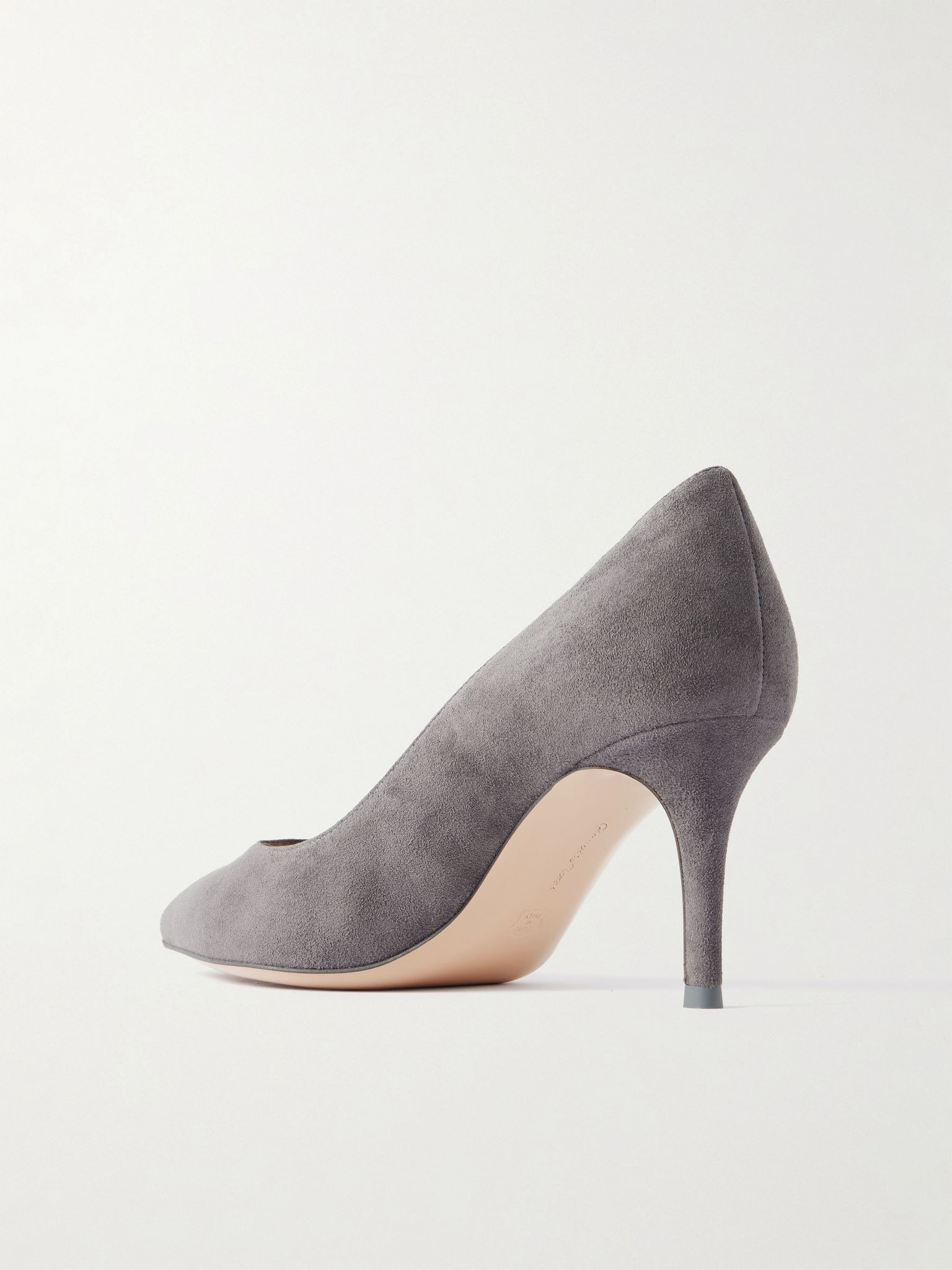 Gianvito 70 suede pumps Gray - 3