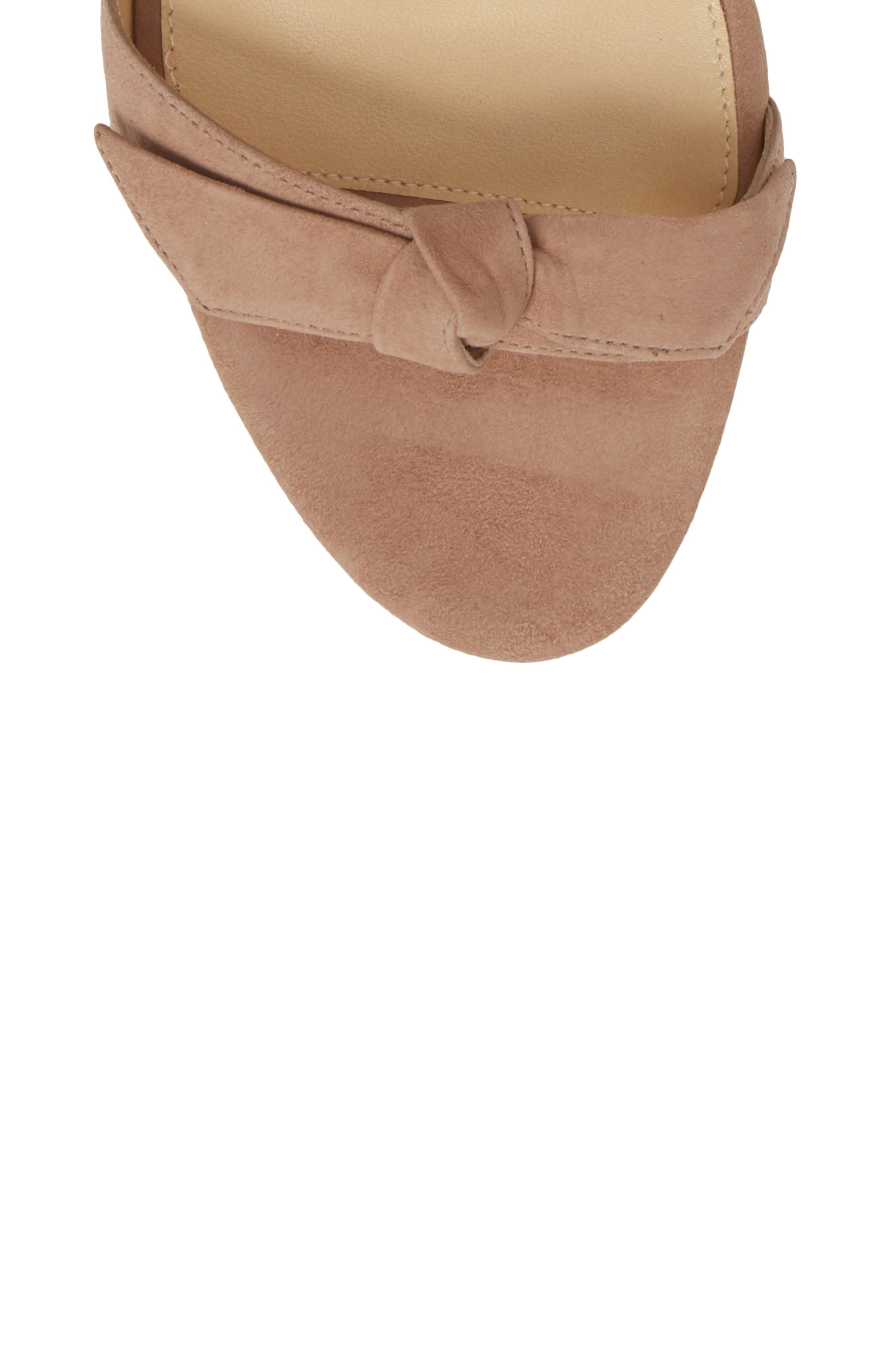 Alexandre Birman Clarita Knotted Sandal in Cameo Suede at Nordstrom - 5