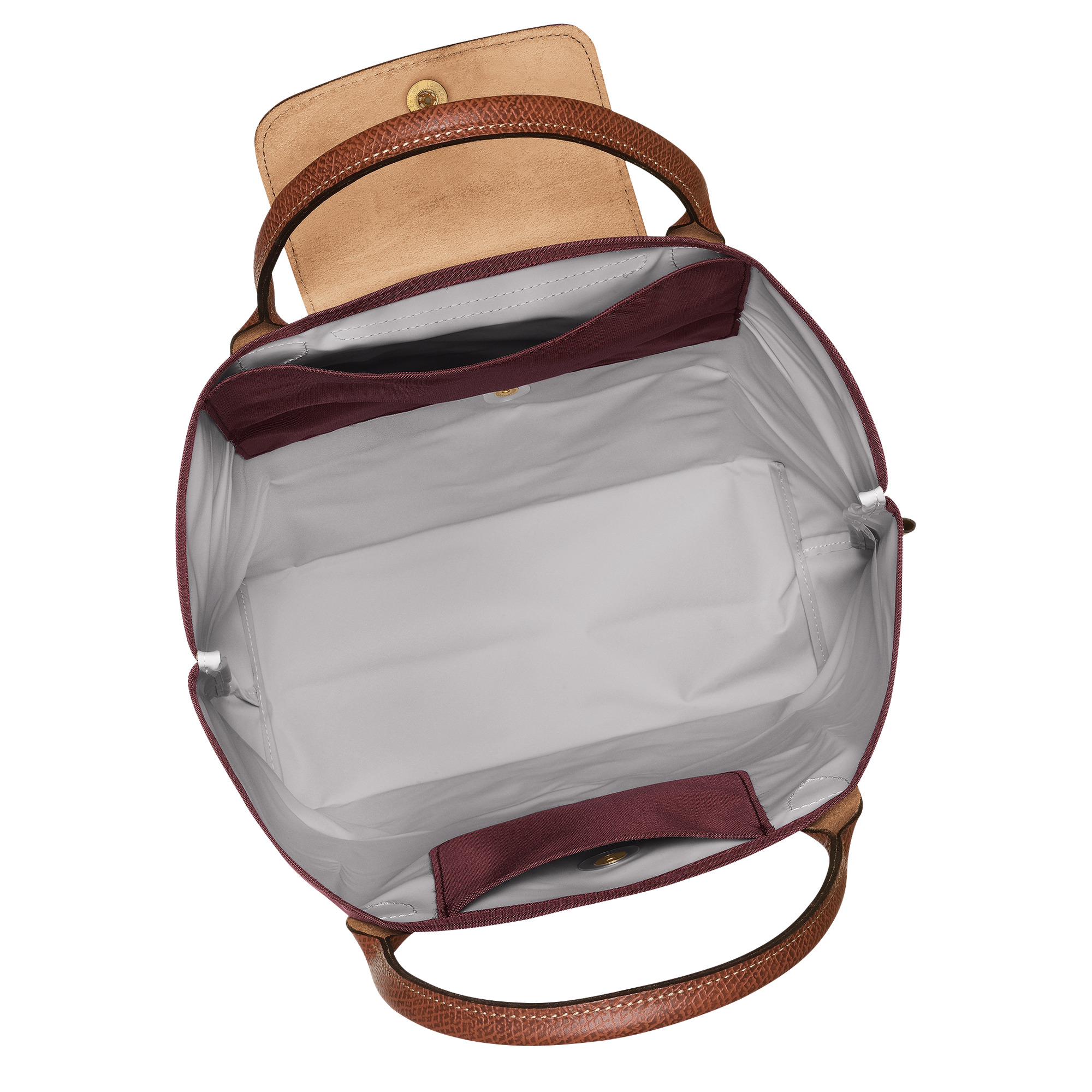 Le Pliage M Tote bag Burgundy - Canvas - 5