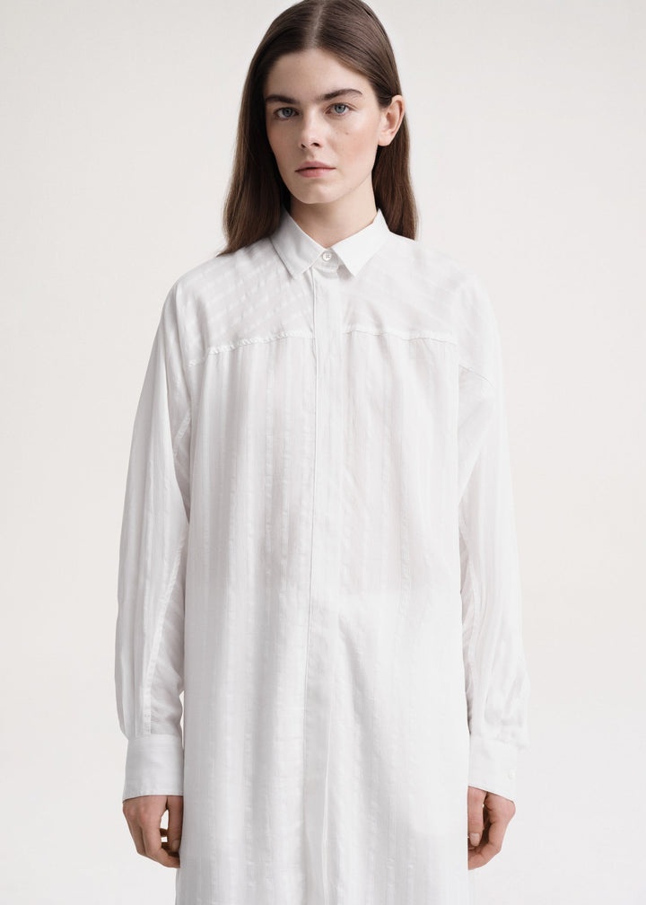 Jacquard stripe tunic white - 5