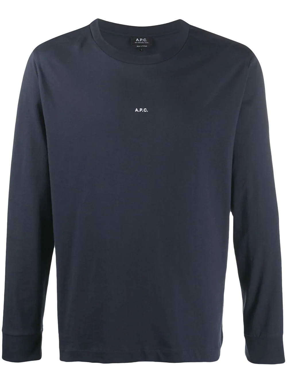 Chris logo print long-sleeve T-shirt - 1