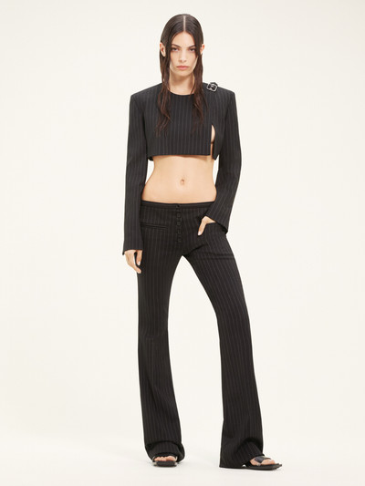 courrèges TAILORED SNAPS PINSTRIPES PANTS outlook