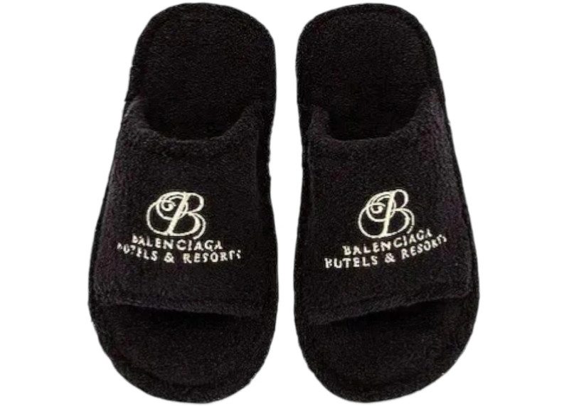 BALENCIAGA Balenciaga Home Sandal Balenciaga Hotels & Resorts Black (Women's) outlook