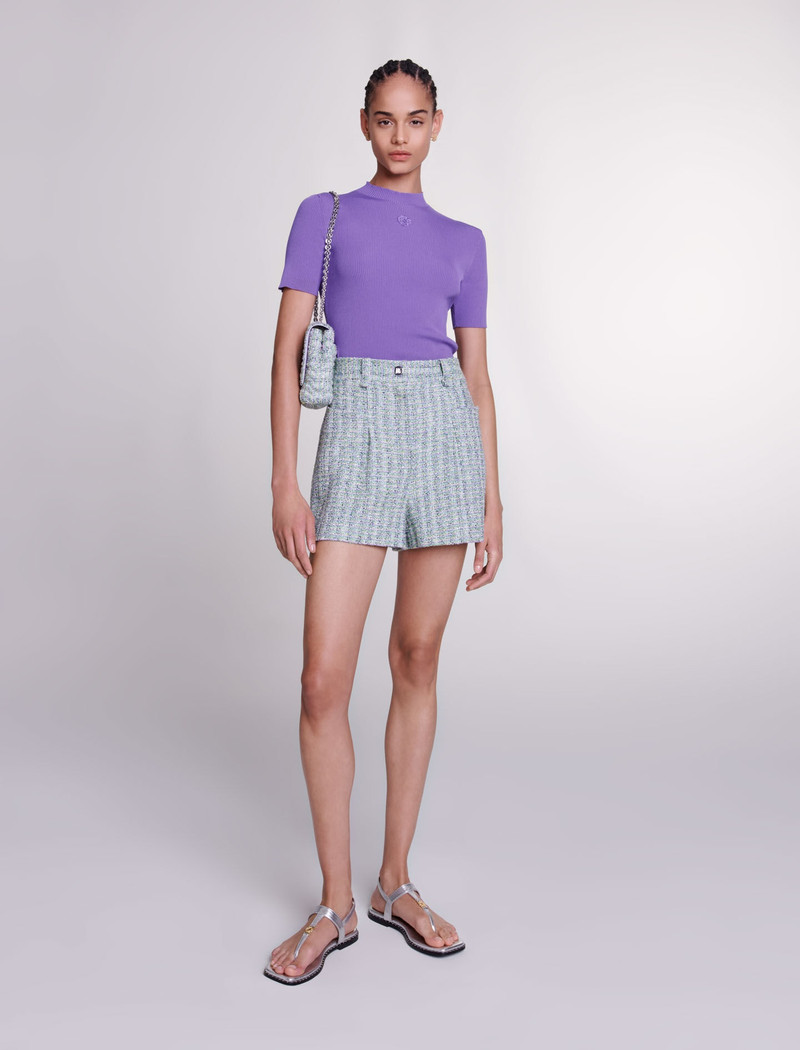 maje Tweed shorts outlook