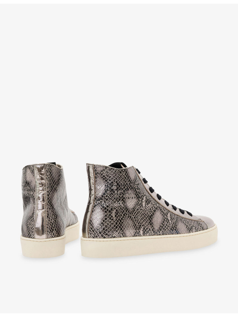 ALLSAINTS Tana logo-embossed leather high-top trainers outlook