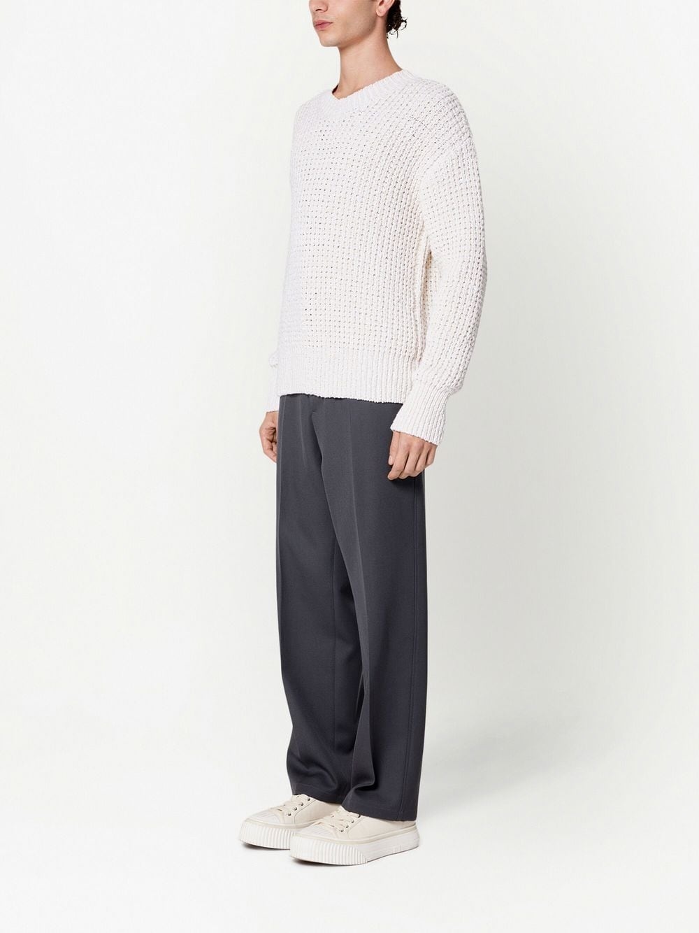 crew-neck knit jumper - 3