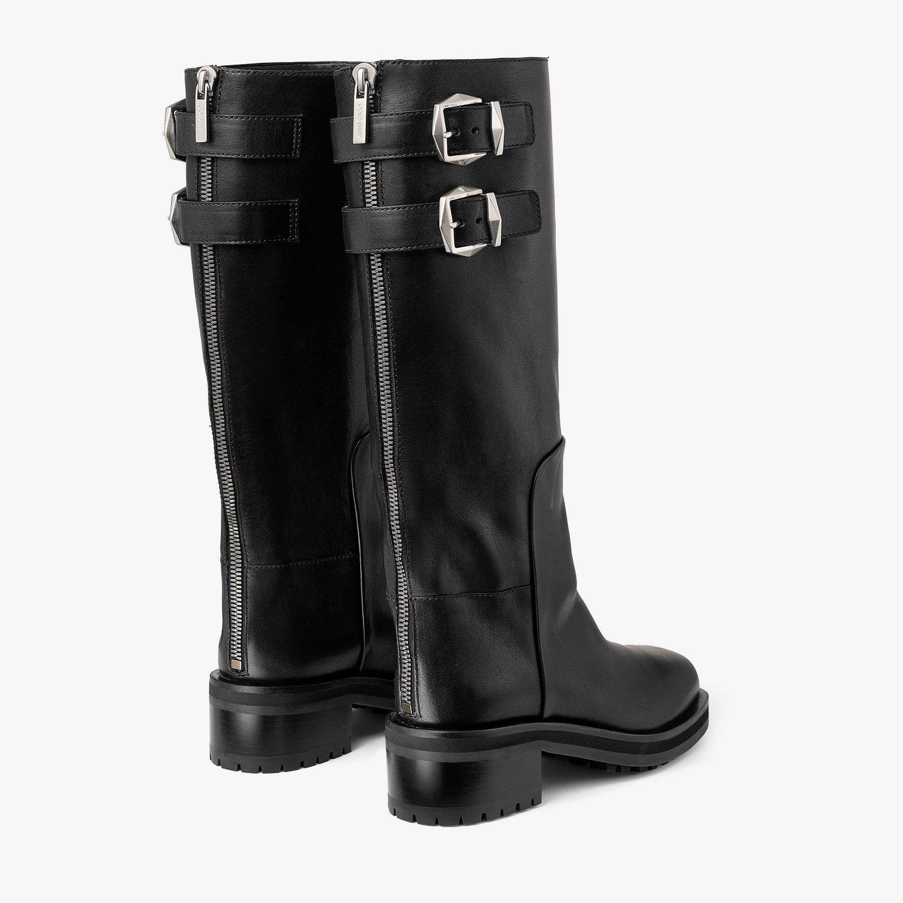 Brooklyn Knee Boot 50
Black Leather Knee-High Boots - 6