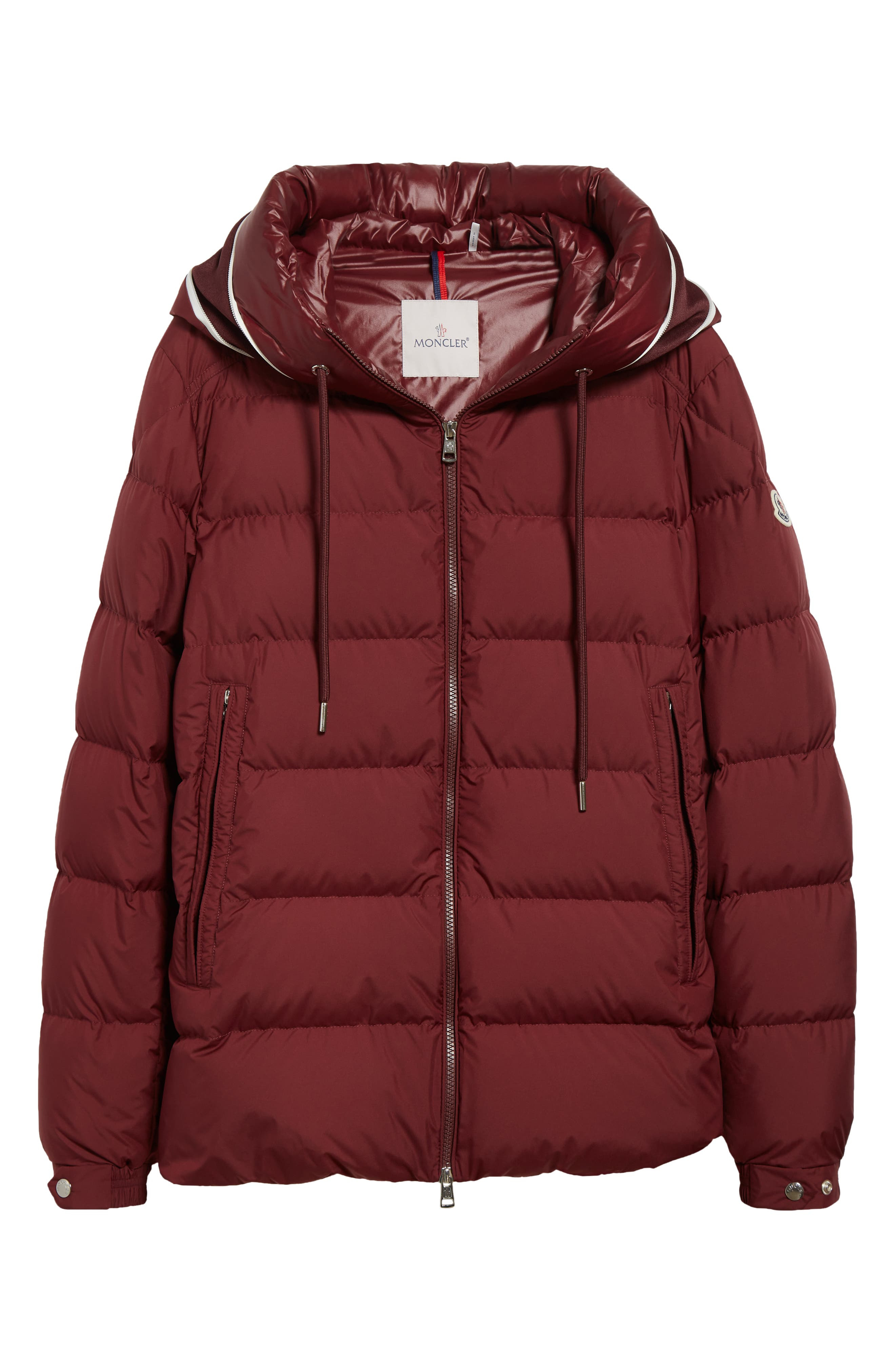Moncler Cardere Hooded Down Puffer Jacket in Red at Nordstrom - 7