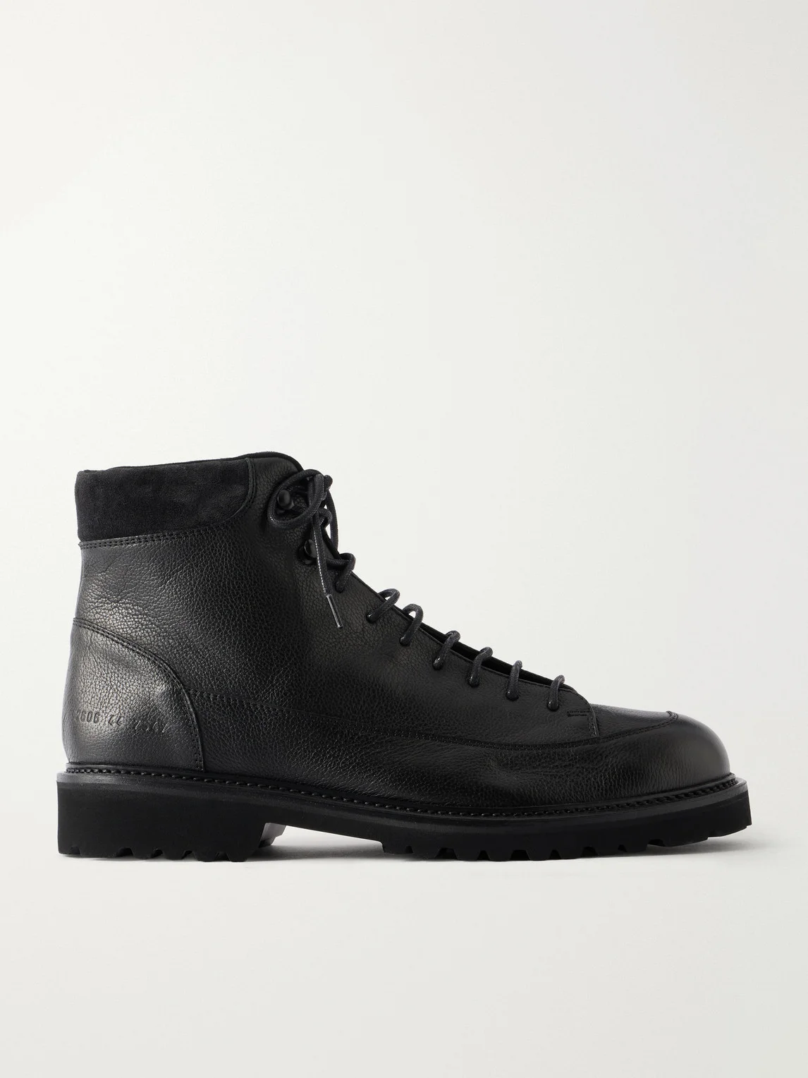 Hiker Suede-Trimmed Full-Grain Leather Hiking Boots - 1