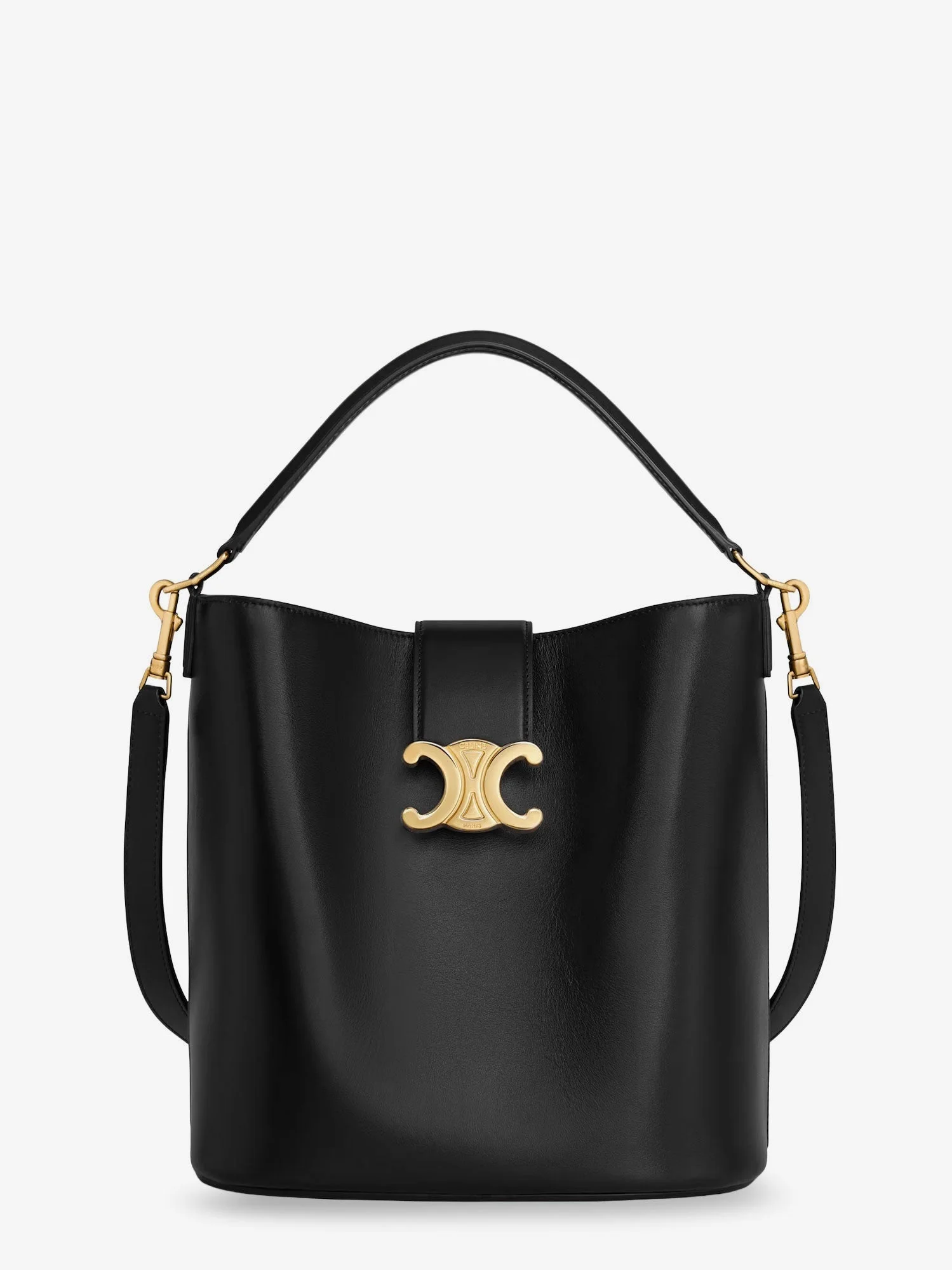 Celine Louise Medium Bucket Bag With Metal Triomphe Logo - 1
