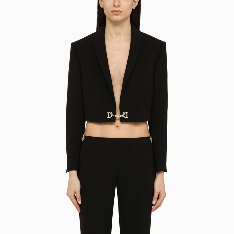 DSQUARED2 Dsquared2 Spencer Black Cropped Jacket Women