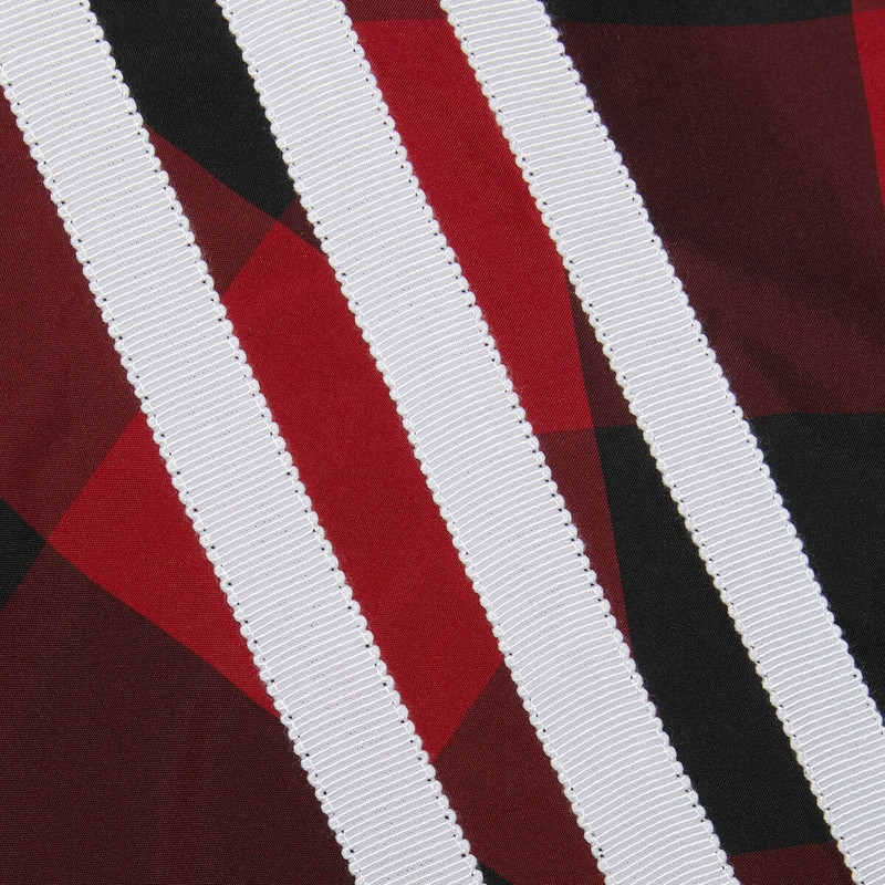 adidas x Gucci Gingham nylon cape coat 5