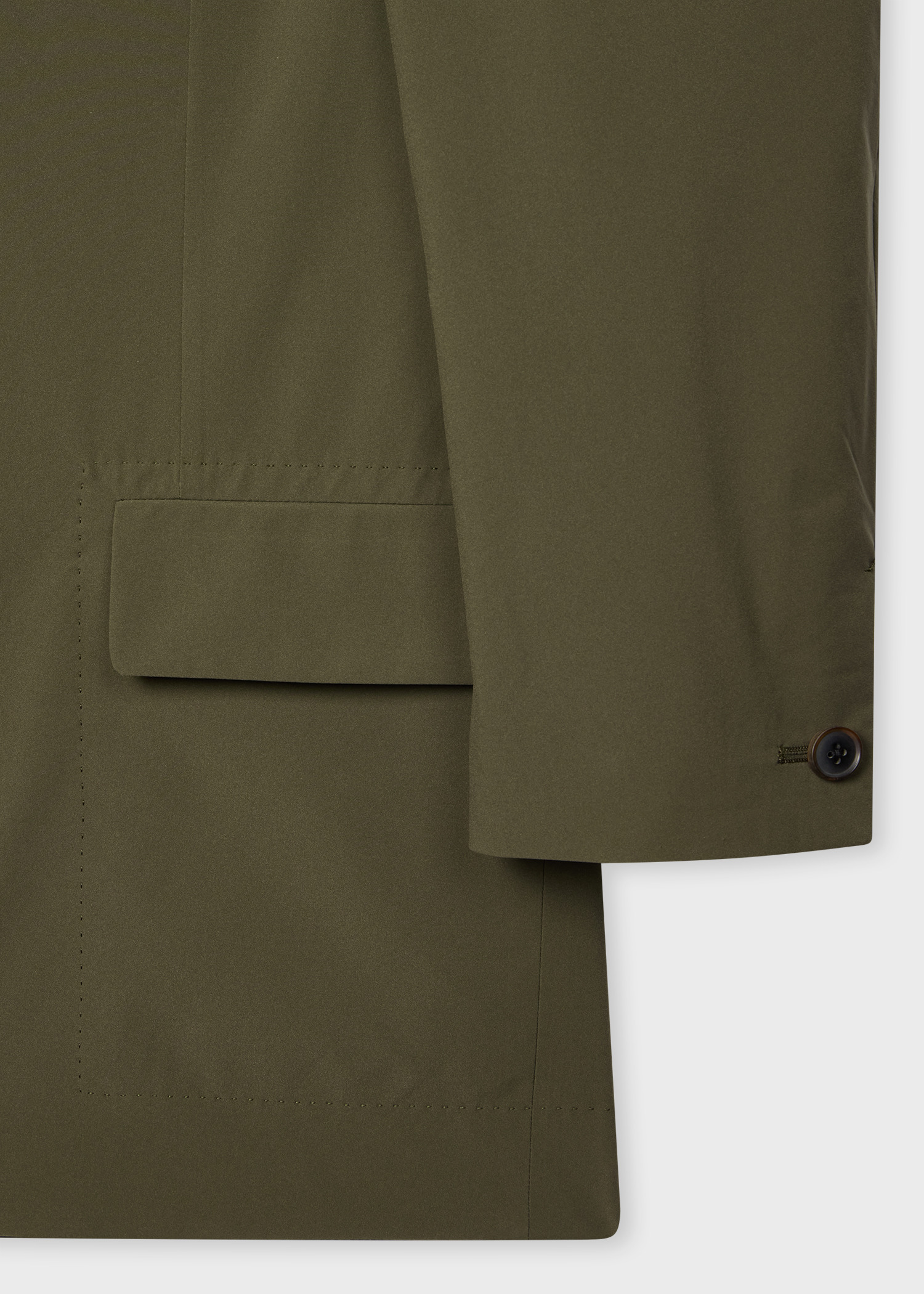 Khaki Two-Way Stretch Technical Blazer - 3