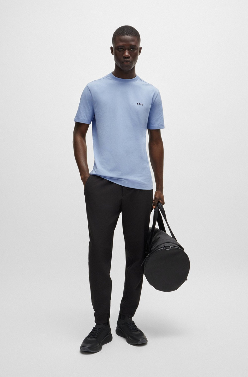 BOSS STRETCH-COTTON REGULAR-FIT T-SHIRT WITH CONTRAST LOGO outlook