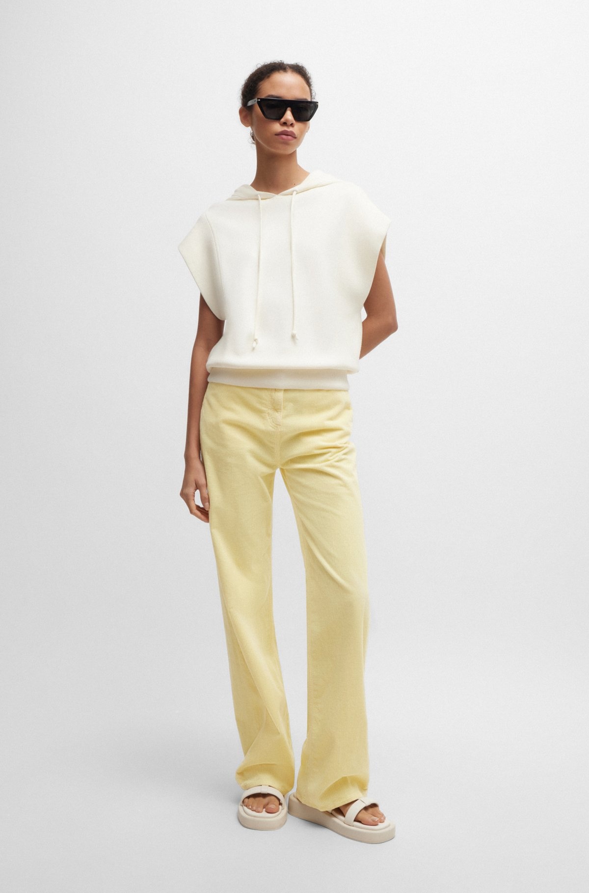 REGULAR-FIT TROUSERS IN CORDUROY - 3