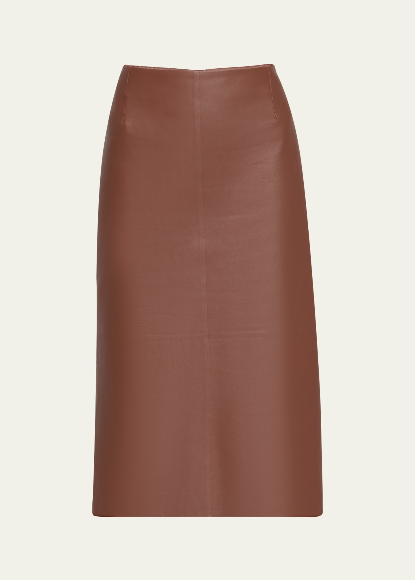 Manuela Long Leather Skirt - 1