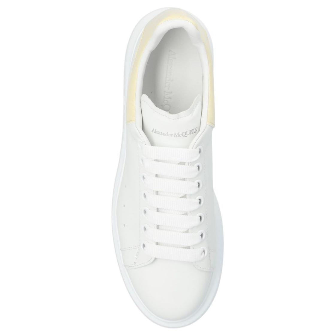 (WMNS) Alexander McQueen Oversized Sneakers 'Baby Yellow White' 718233WIEEL8762 - 4