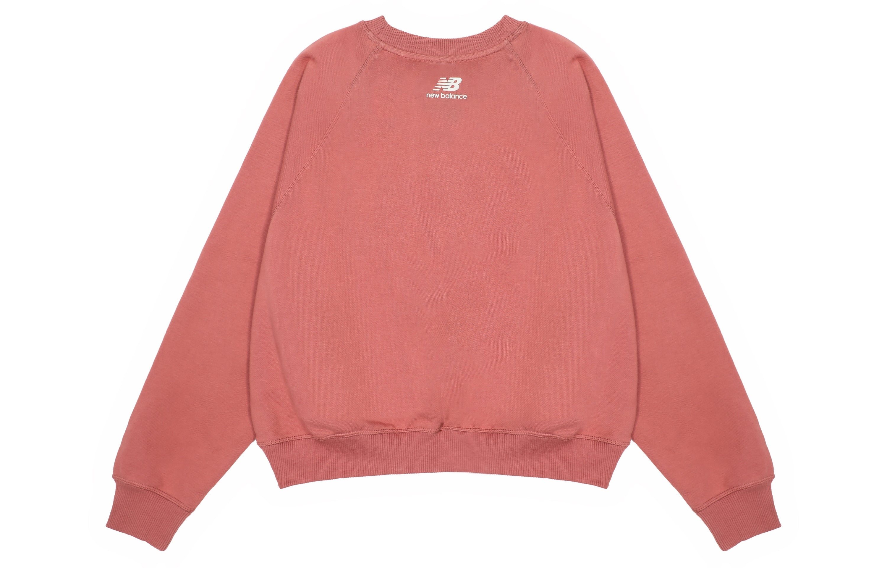 (WMNS) New Balance Casual Pocket Sweatshirt 'Rose Pink' AWT23320-MIN - 2