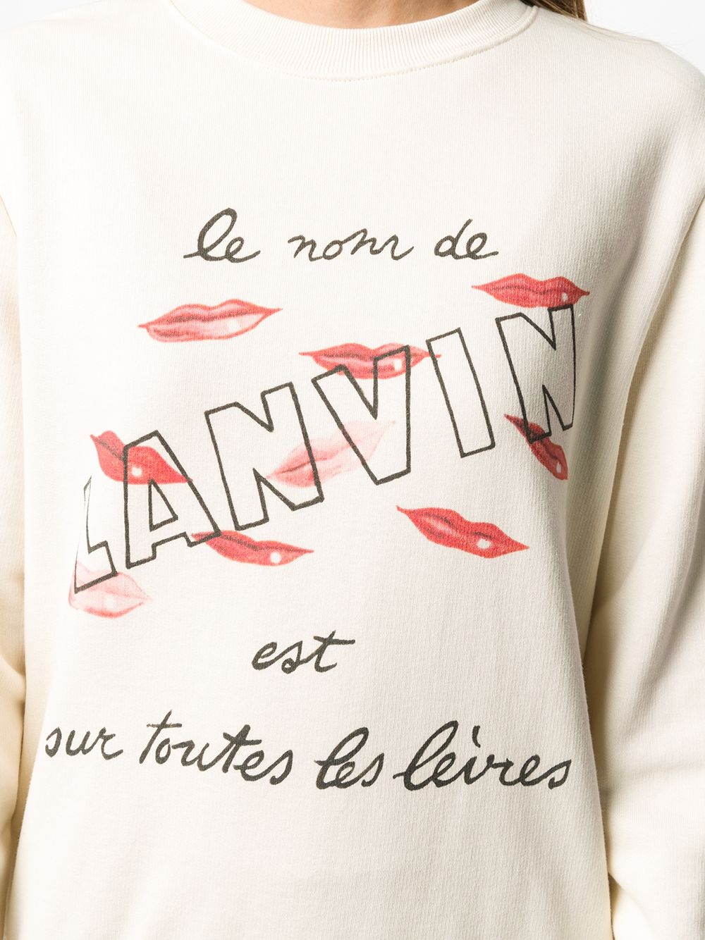 slogan print sweatshirt - 5