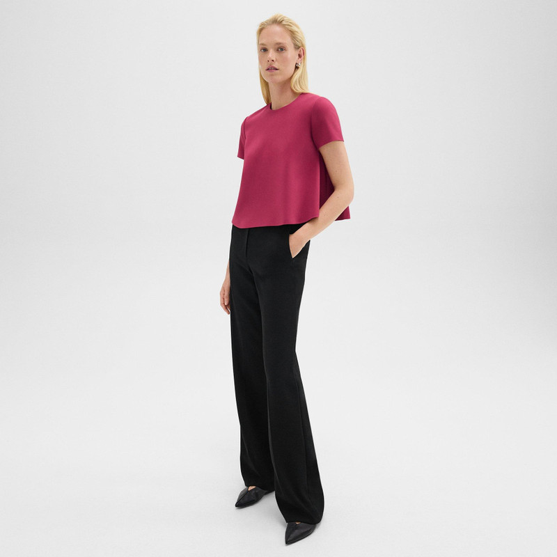 Theory A-Line Top in Admiral Crepe outlook