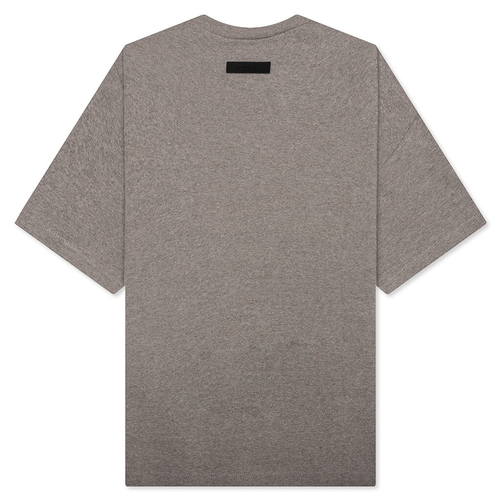 ESSENTIALS HEAVY S/S TEE - HEATHER GREY - 2
