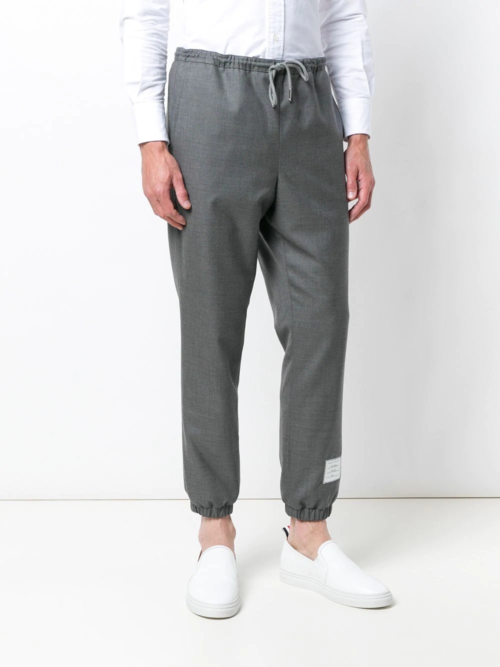 Elastic Hem Wool Track Trouser - 3