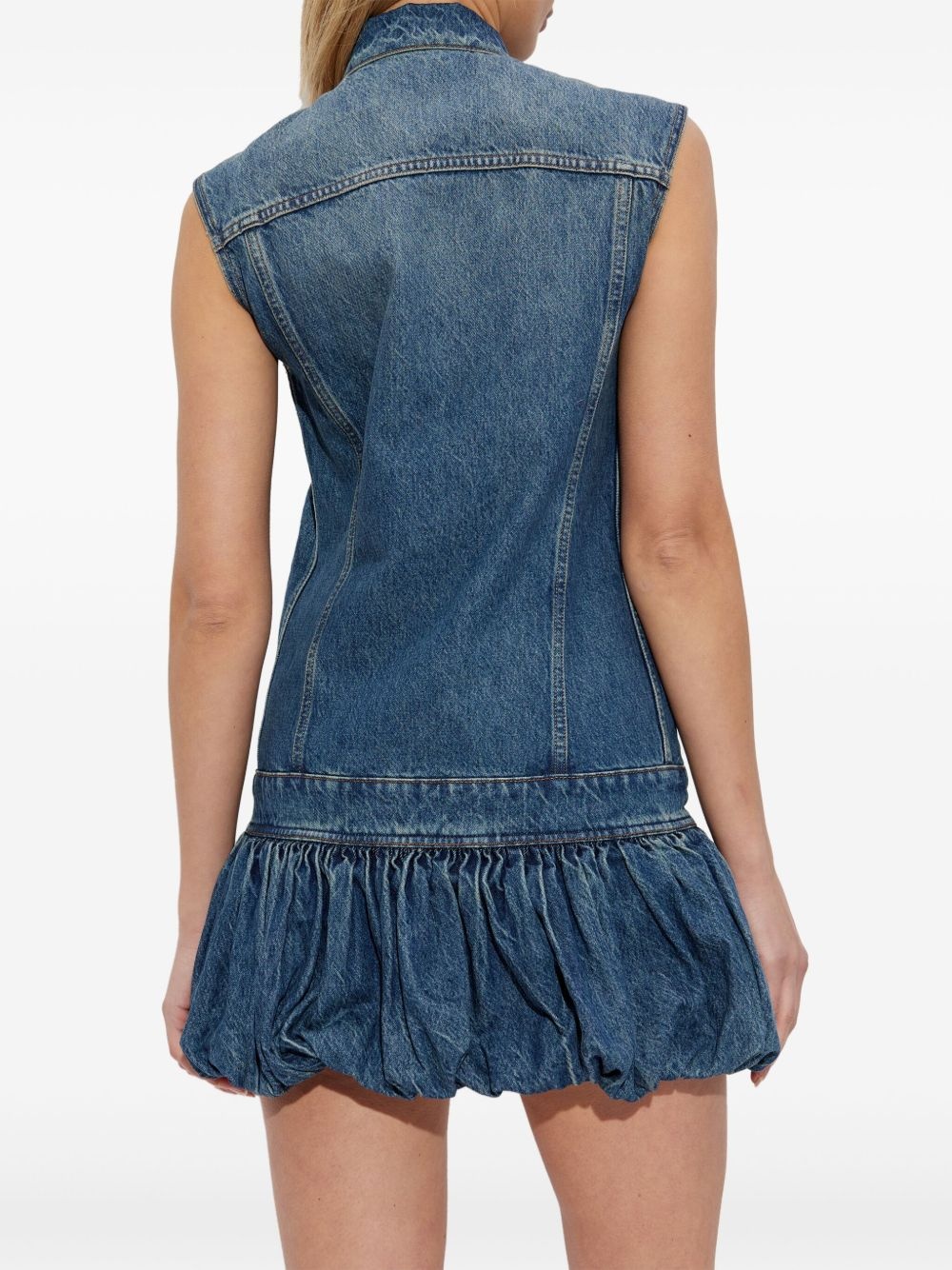 denim mini dress - 4