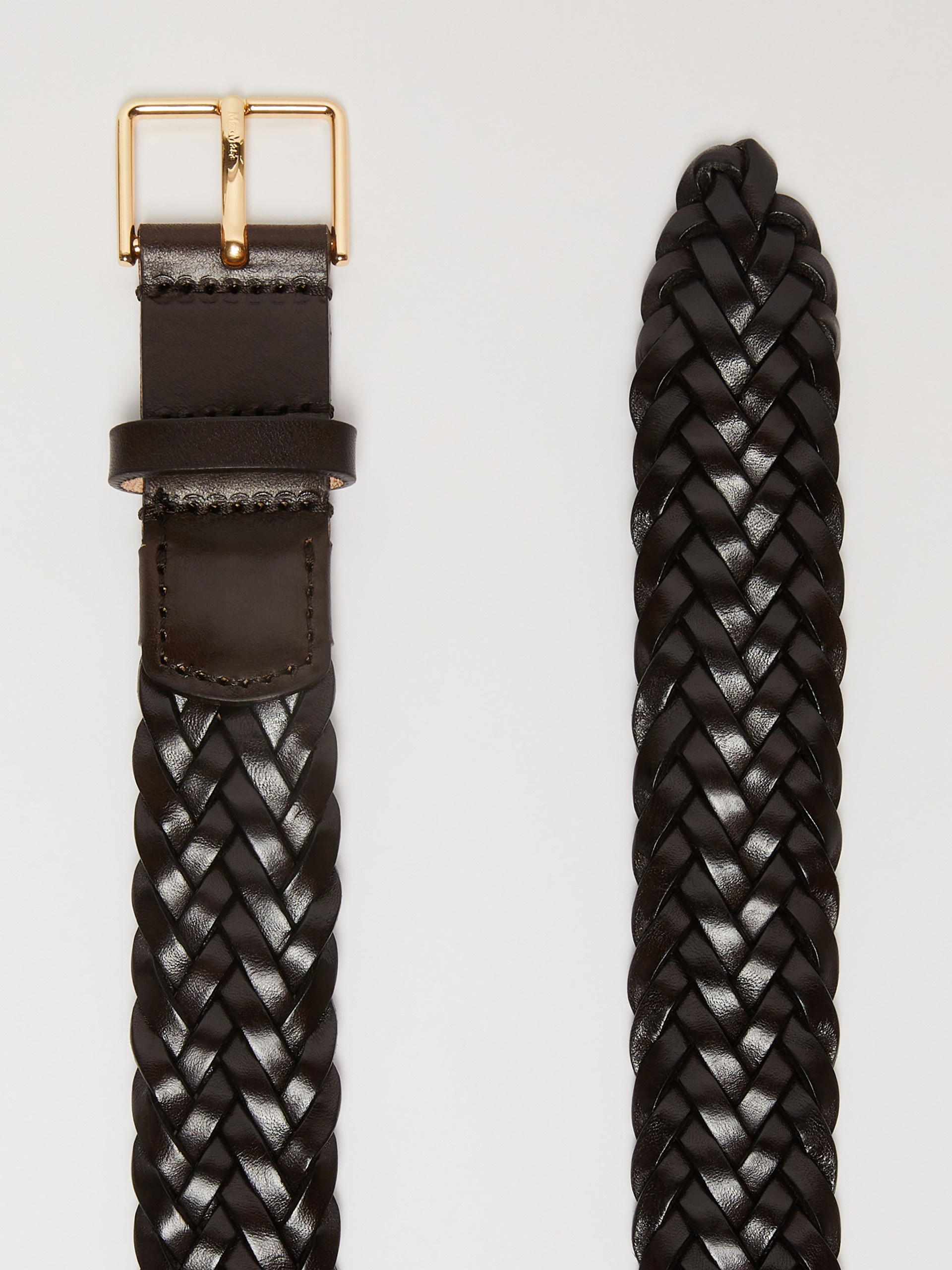 INTRECCIO30 Woven leather belt - 2
