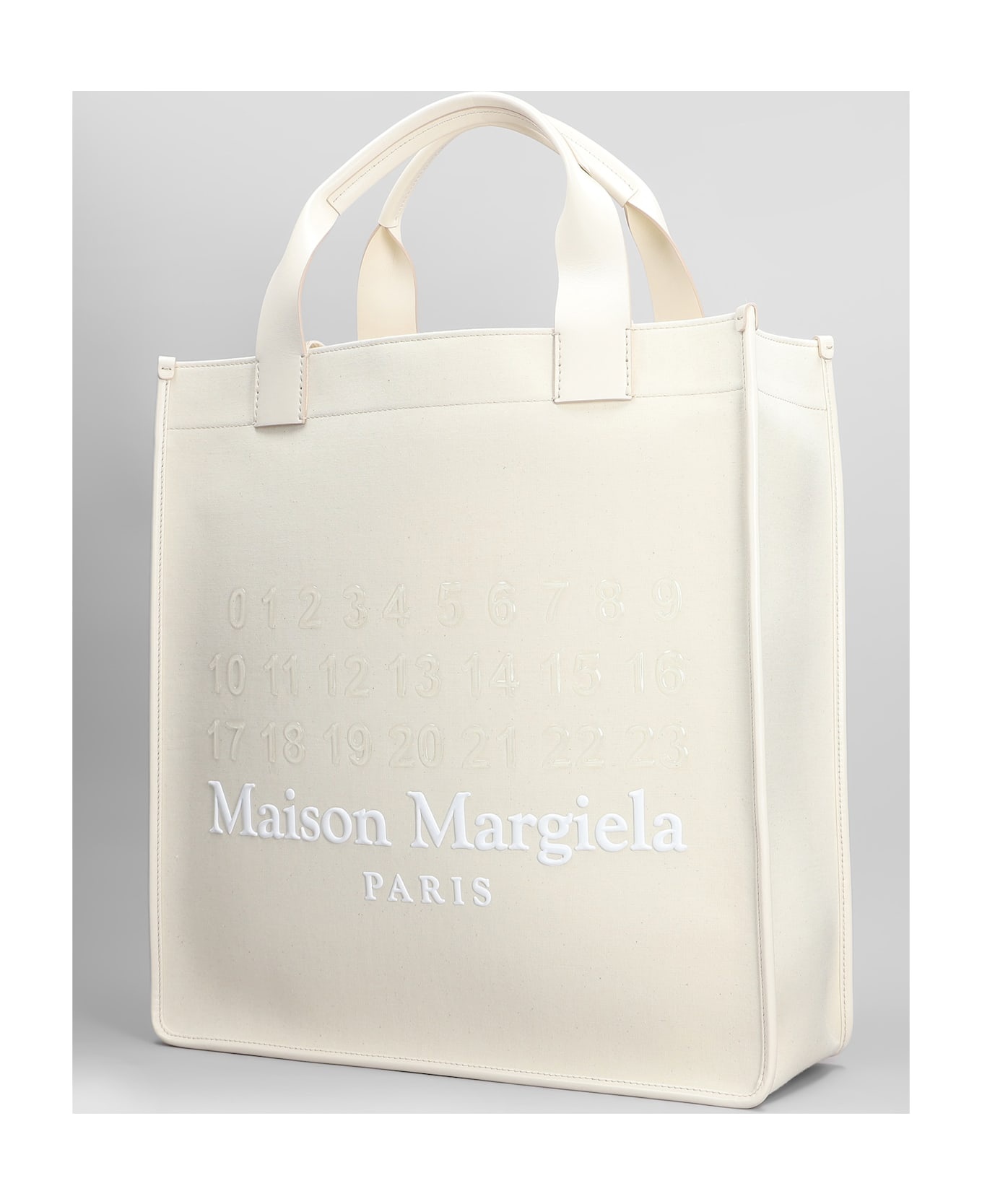 Tote In Beige Cotton - 2