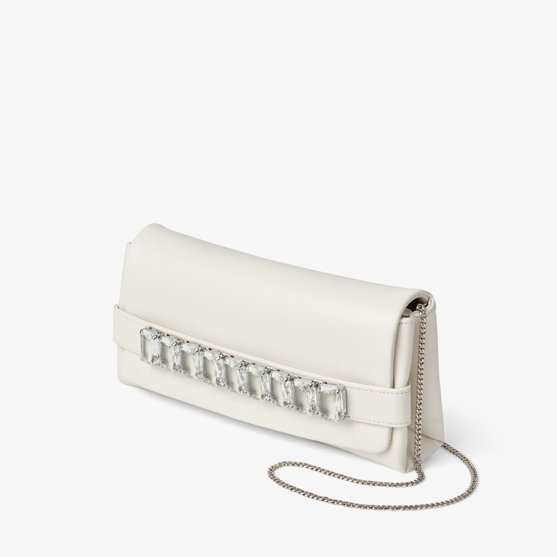 Kya
Latte Nappa Leather Clutch Bag - 2