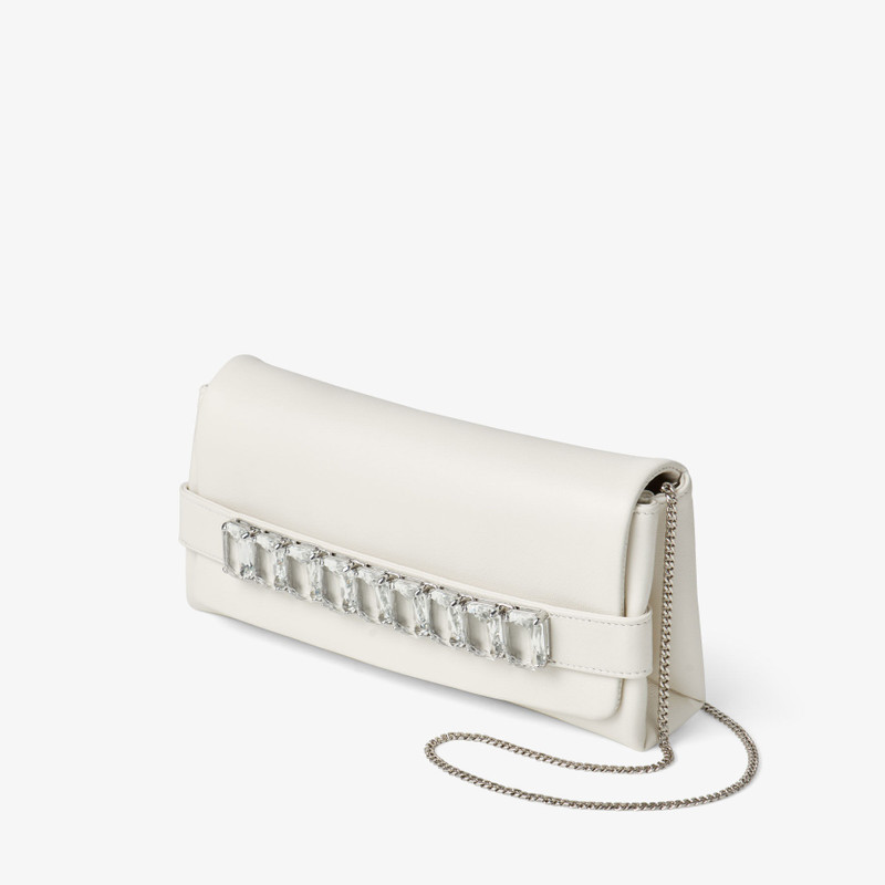 JIMMY CHOO Kya
Latte Nappa Leather Clutch Bag outlook