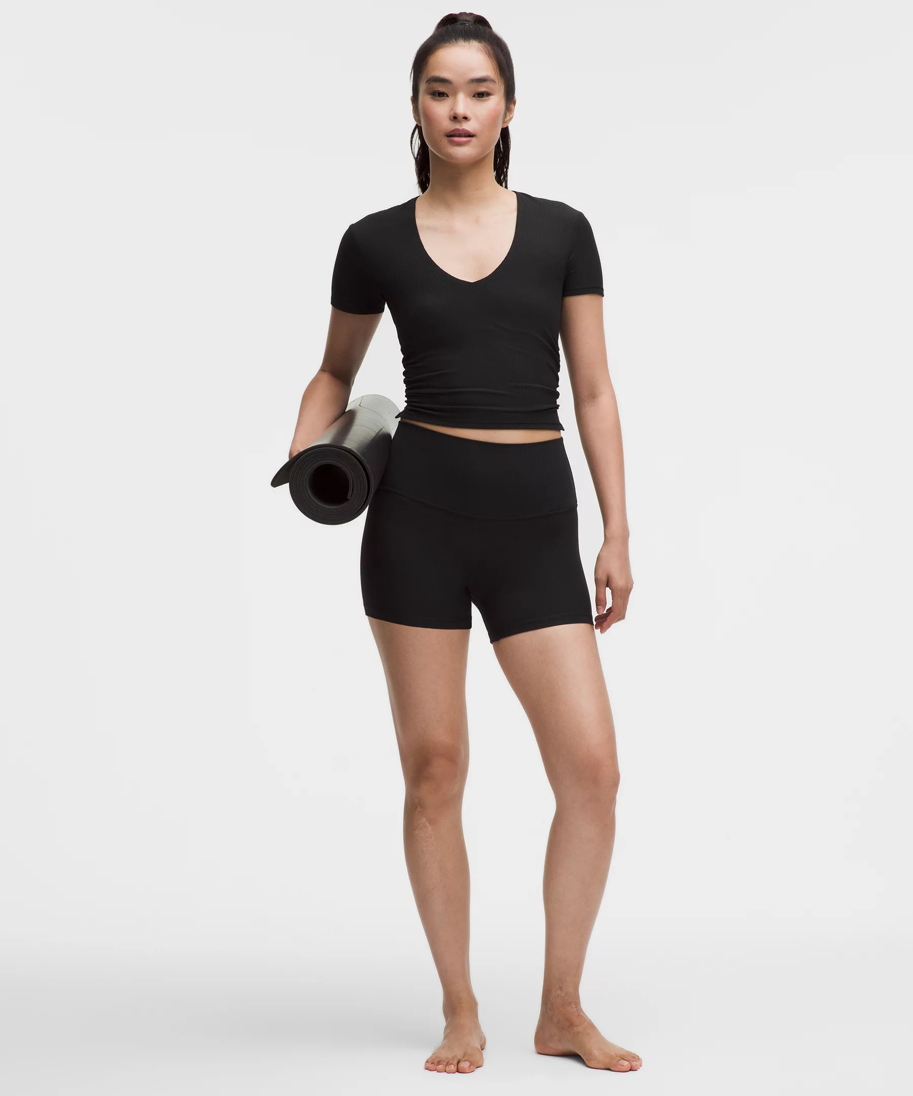 All It Takes Ribbed Nulu V-Neck T-Shirt *B–D Cups - 2