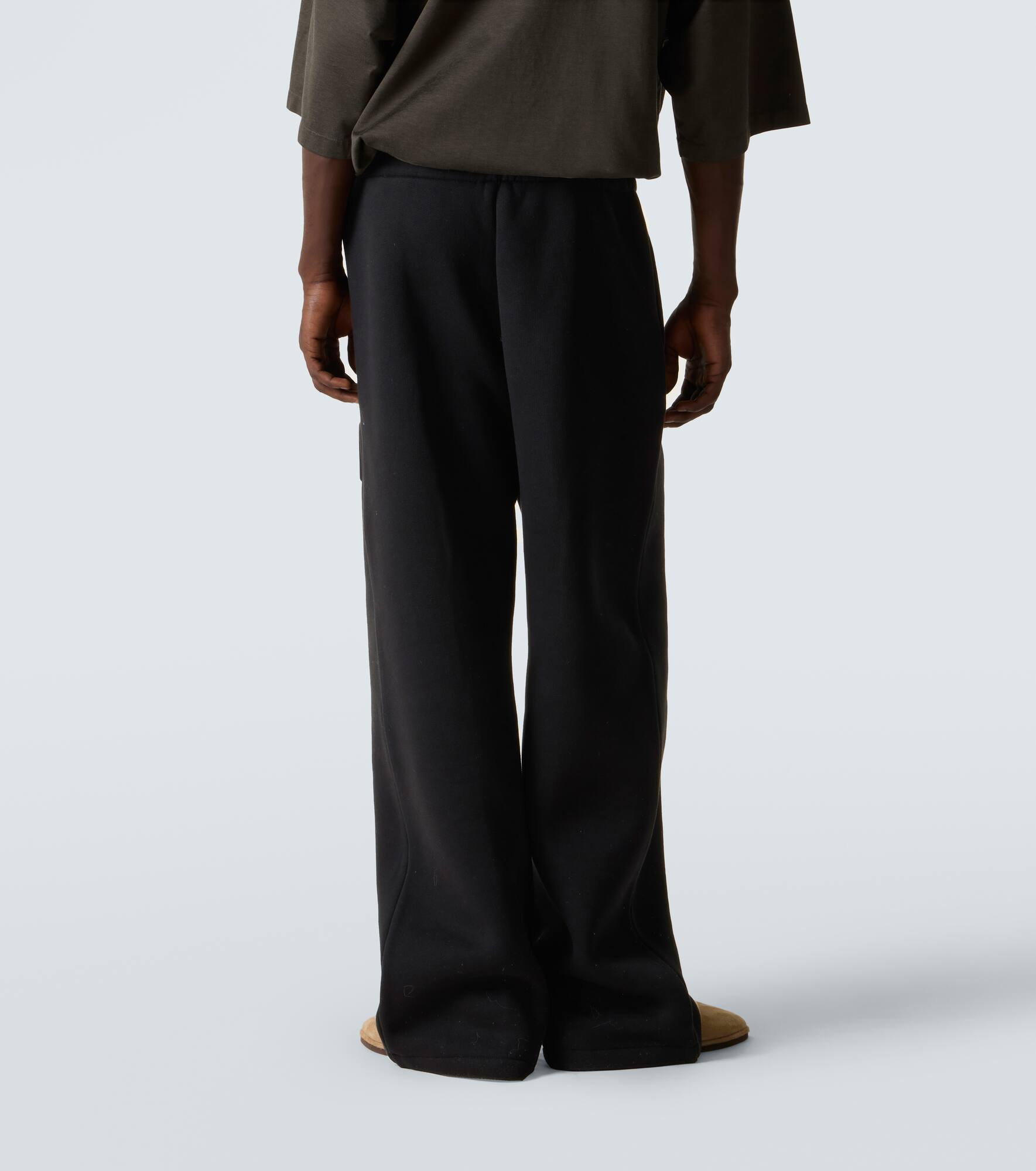 Cotton-blend sweatpants - 4