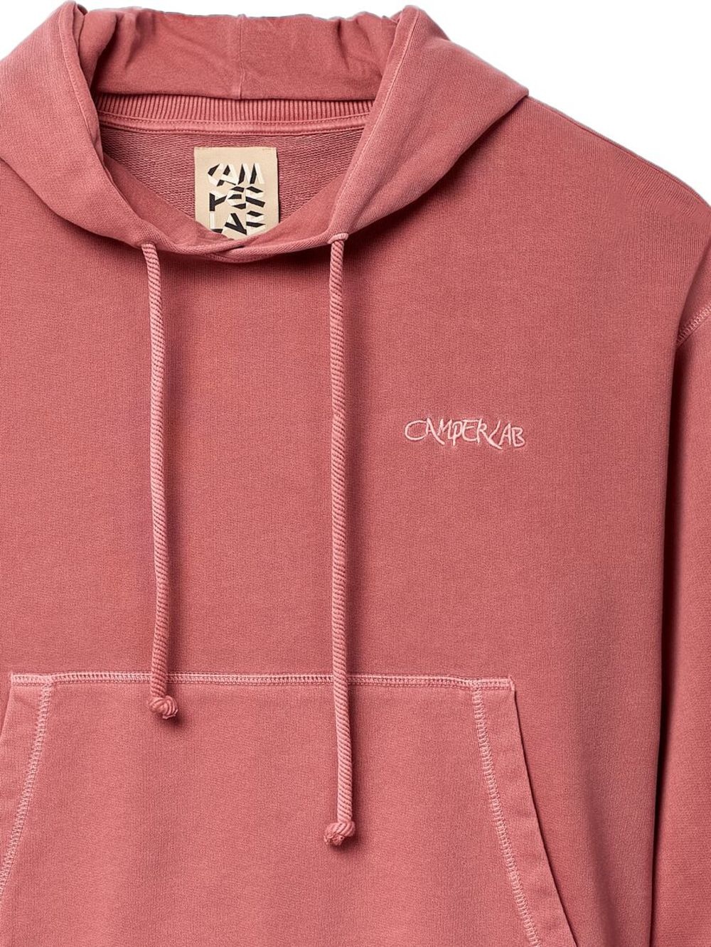 logo-embroidered cotton hoodie - 2