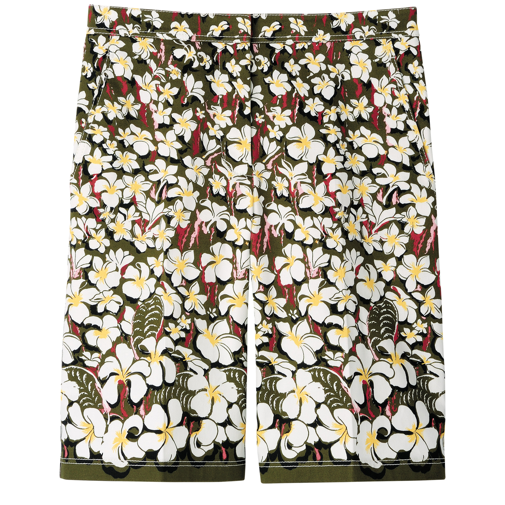 Bermuda shorts Khaki - Gabardine - 1