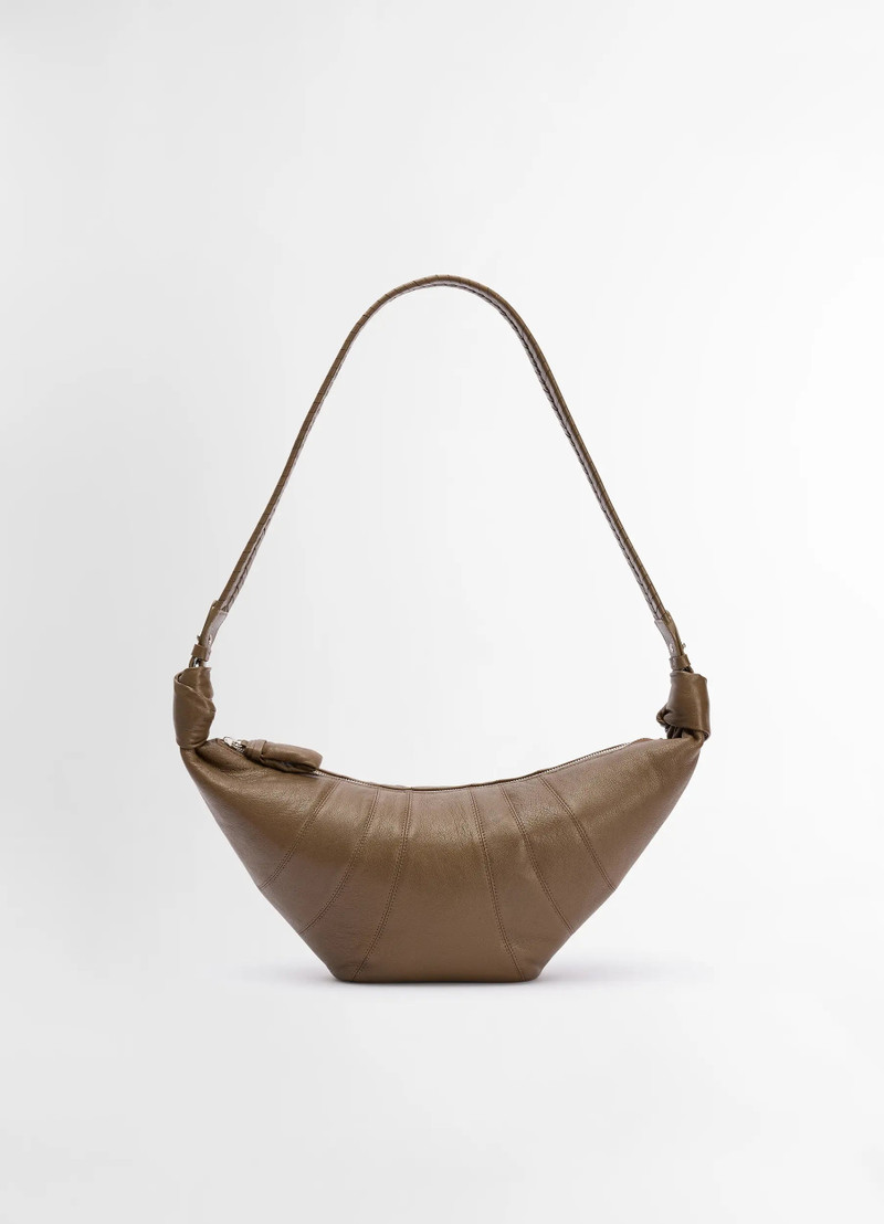 WOVEN LACED MEDIUM CROISSANT BAG 1