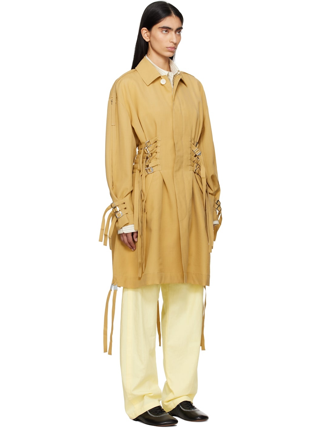 Tan UC1E1301 Coat - 2