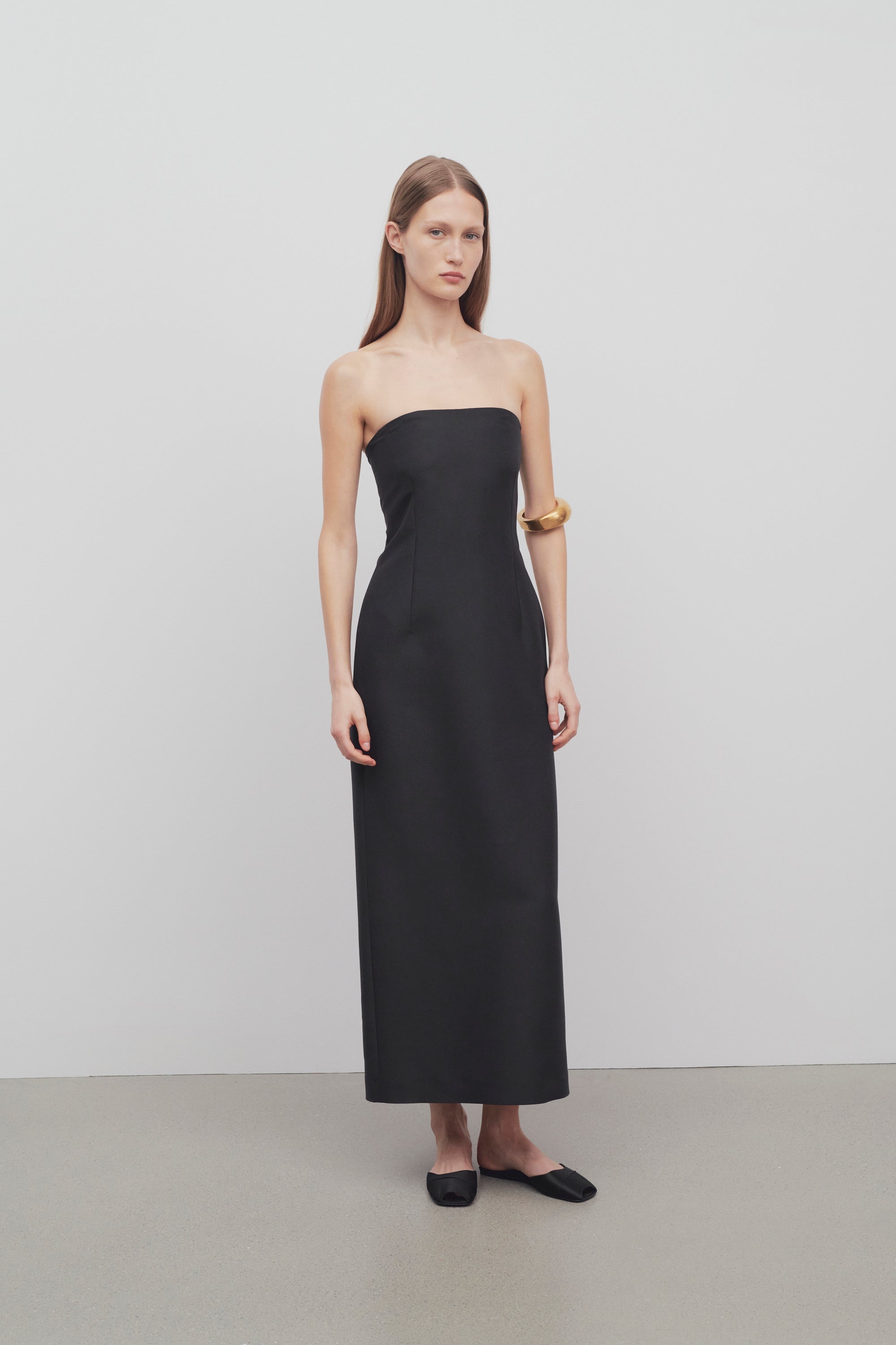 Ward Dress in Virgin Wool and Silk - 3