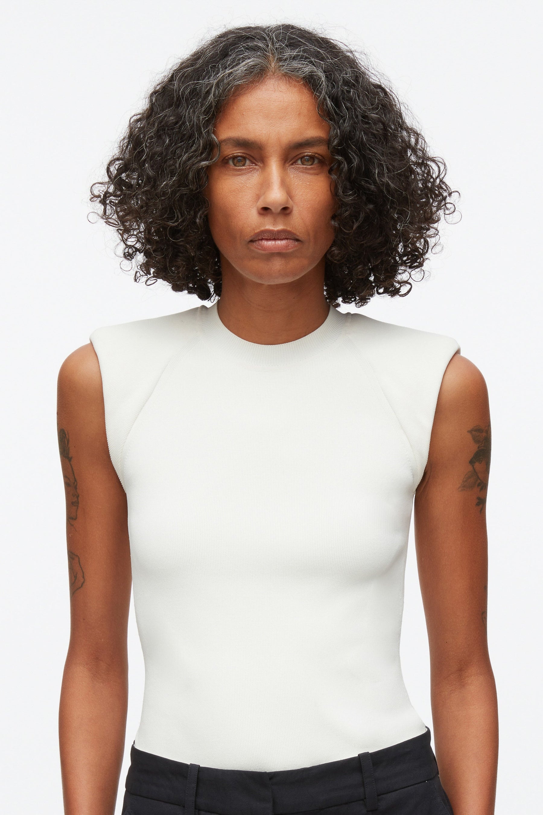 Compact Rib Sleeveless Top - 2