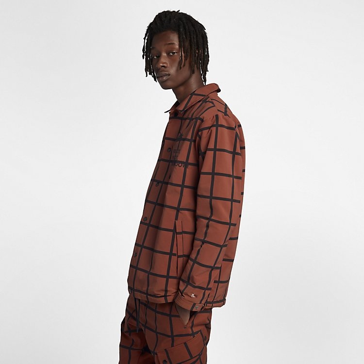Nike x Patta Coach Jacket 'Mars Stone Black' AH6488-689 - 6