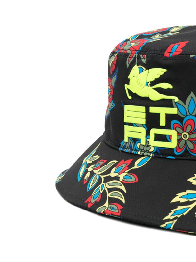 Etro floral-print logo-plaque bucket hat outlook