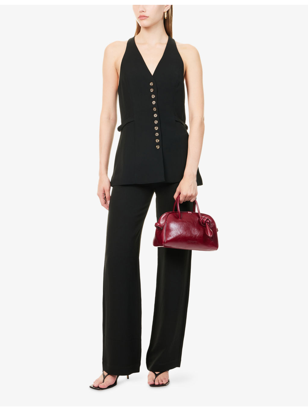 Rowe V-Neck Woven Vest - 2