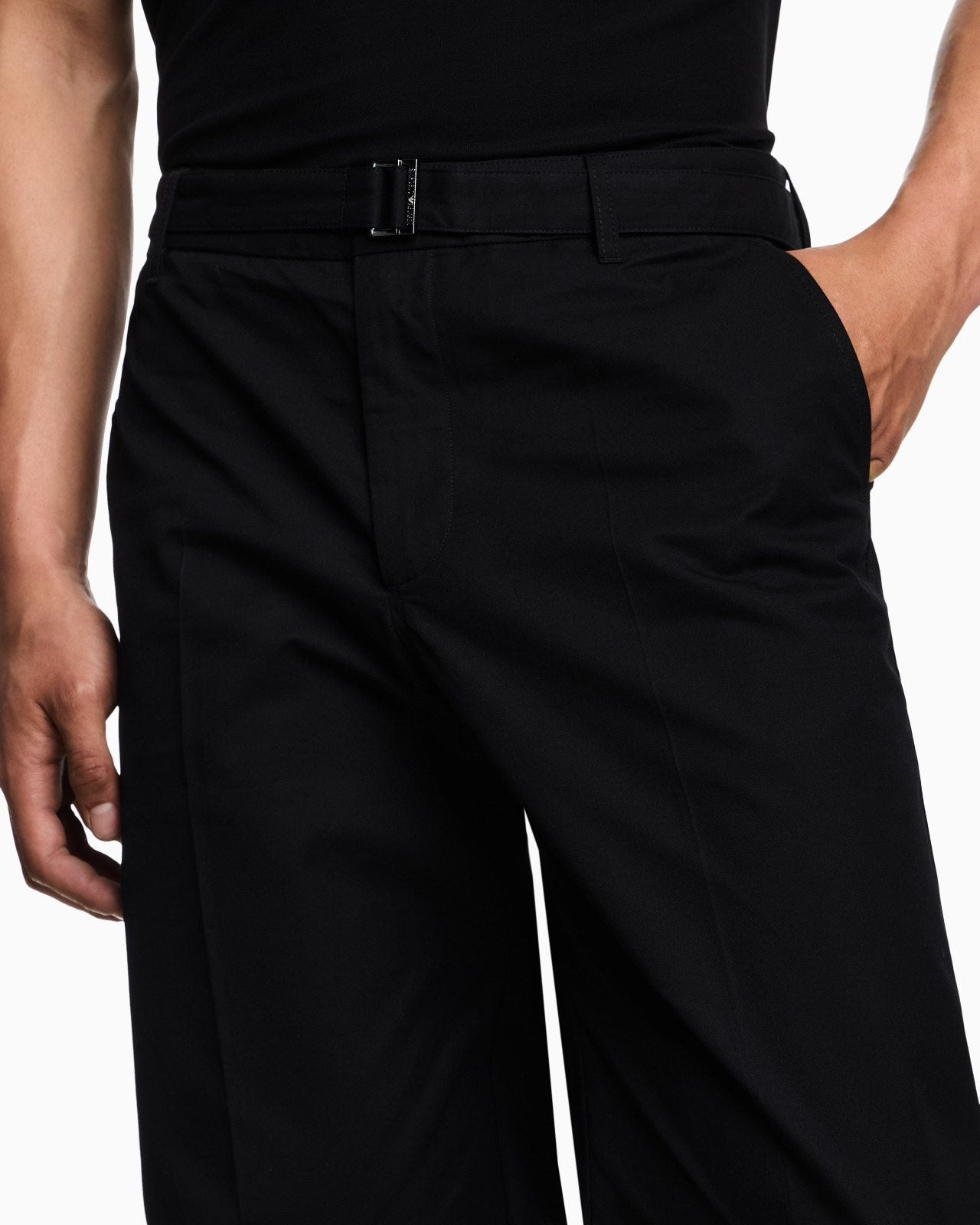 COTTON TROUSERS WITH MATCHING BELT - 5