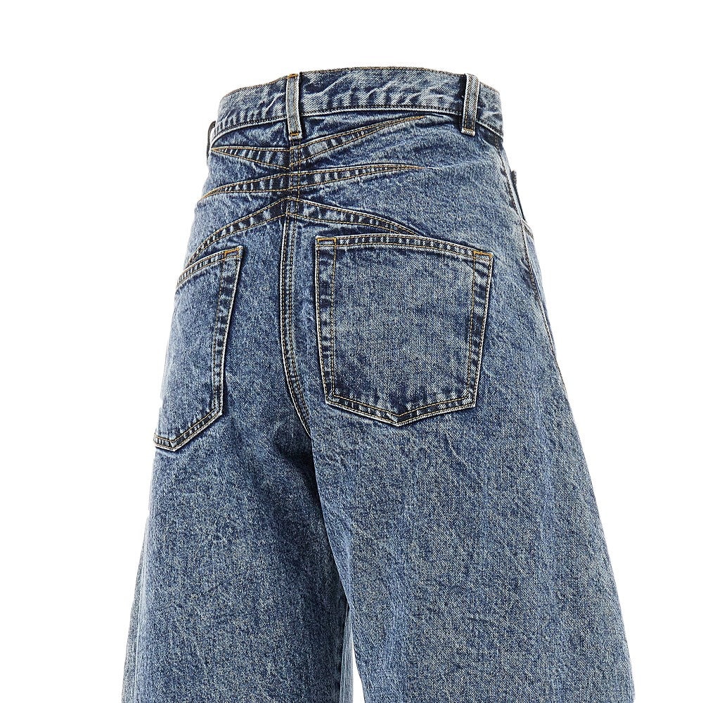 Alaïa SNOW DENIM ROUNDED JEANS | rboutique | REVERSIBLE