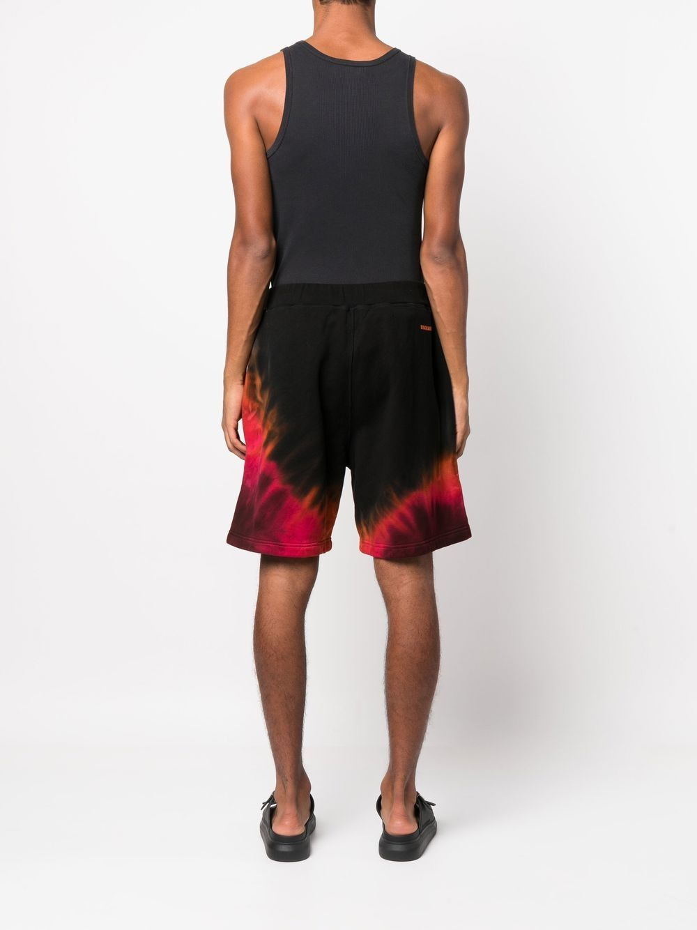 tie-dye track shorts - 4